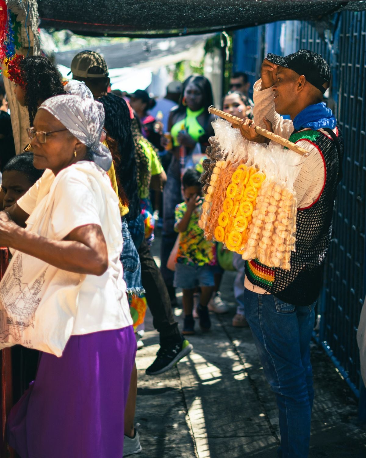 Vendedor en la feria